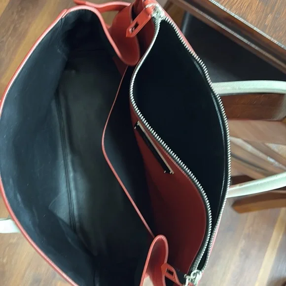 Calvin Klein Leather Tote Bag - Picture 3 of 5